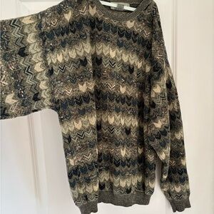 Men's Multicolor Patterned Sweater